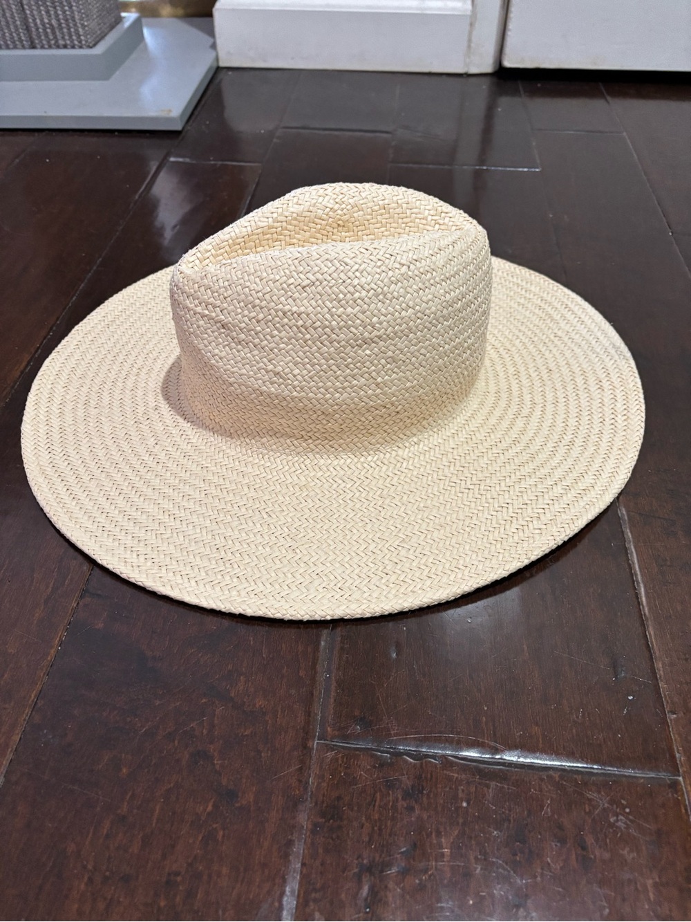Jenni Kayne Beige Woven Straw Hat